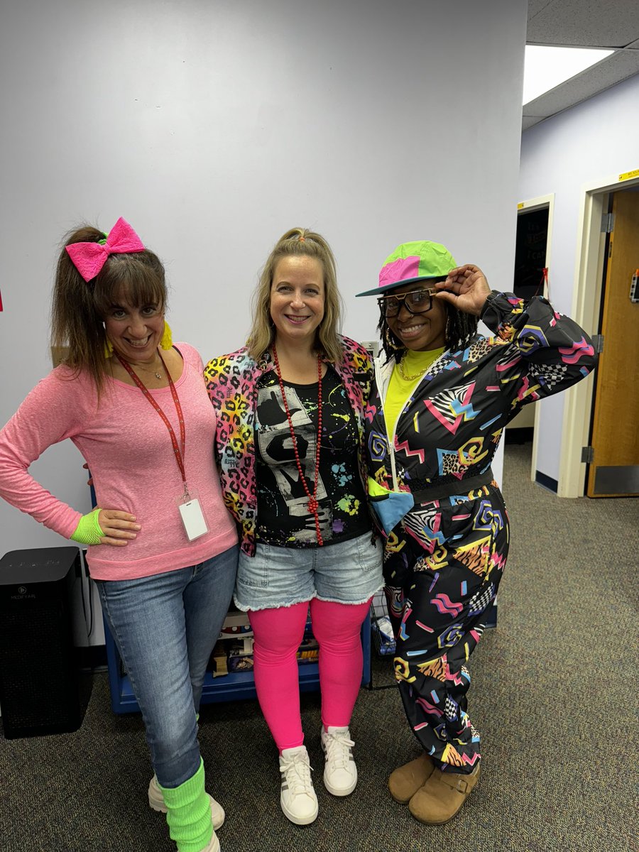 Very spirited Guidance/CST members for todays 80’s day! <a href="/LISShines/">LIS Shines</a> <a href="/MissRelloLIS/">Sharin Rello</a>