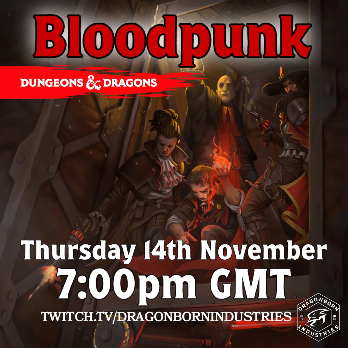dragonbornbard's tweet photo. Join us at 19:00 14/11/24 live on twitch for a brand new DnD campaign DMโd by our very own @wdfie
https://t.co/aqmAMVXJ0i
This will be a blood gore horror setting campaign! You have been warned! :p
.
#dungeonsanddragons #dnd #ttrpg #tabletopnews #tabletopgames #bloodpunk #5e https://t.co/znmP6MipQn
