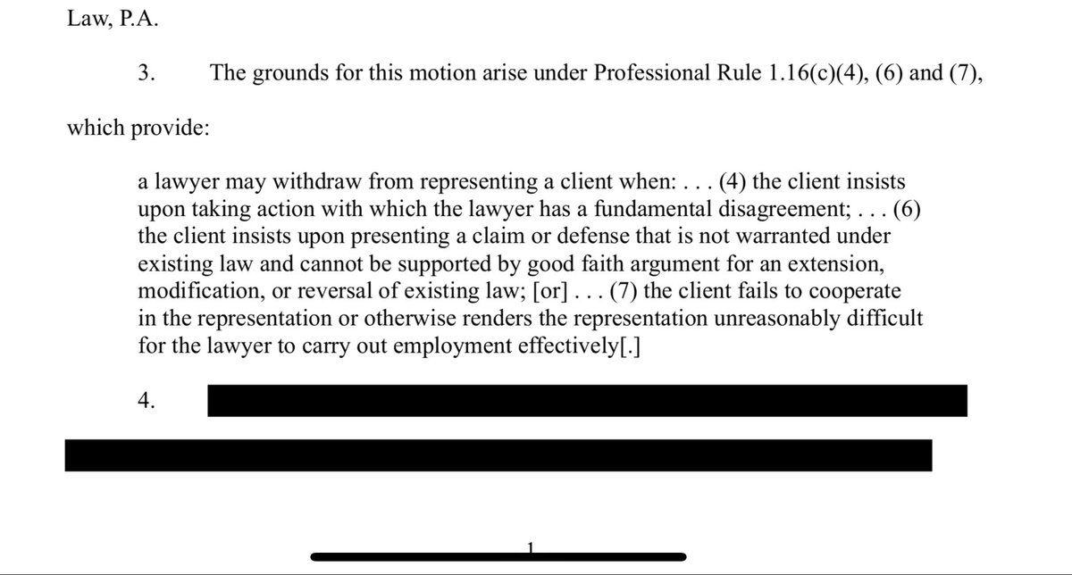 eorden's tweet photo. Rudy Giuliani’s lawyers representing him in the court-ordered turnover of his property are quitting, citing disagreement with their client, his lack of cooperation and his insistence on a defense that is “not warranted under existing law” https://t.co/bDf5Ng3KEb