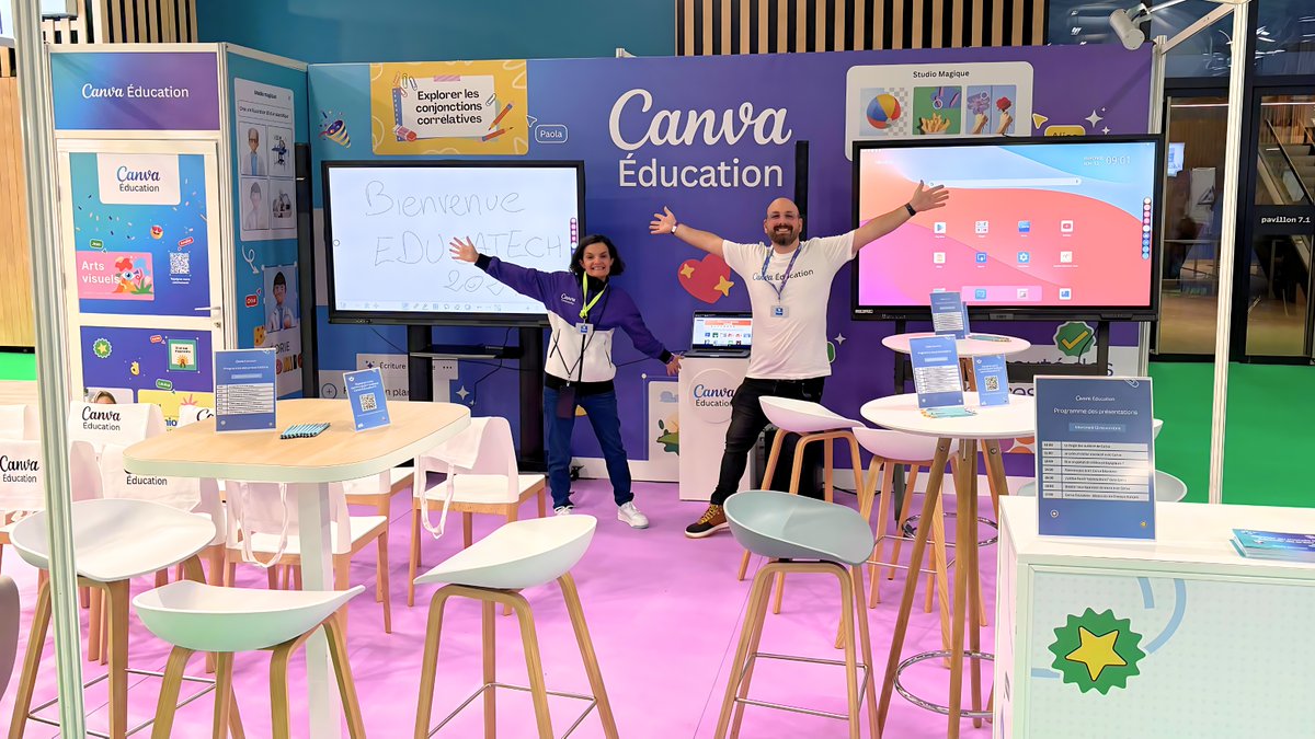 GonzaPink's tweet photo. Viens rencontrer lâĂ©quipe de Canva Ăducation Ă @educatechexpo ! đ«đ·
https://t.co/8HYMuRteML
@canvaedu #canvaedu @canva #educatech #EdTech #canvafrance https://t.co/HOtydLui94