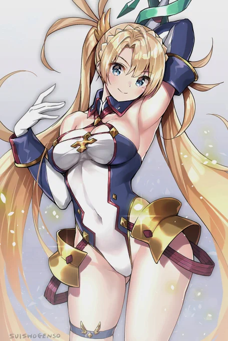 最後に自慢のブラダマンテさんでも見てもらうか。ほら、ちゃんと布面積大きい絵も描いてるでしょうが。変態変態連呼されてほんと心外じゃ。#FGO 