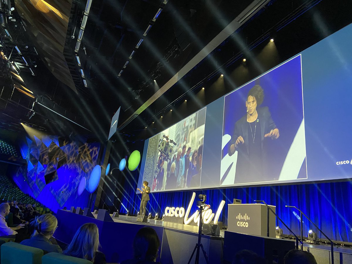 The amazing <a href="/DocJordy/">Dr Jordan Nguyen</a> closing out #CiscoLiveAPJC sharing what inspires him and his passion for developing inclusive tech for good! #inspired