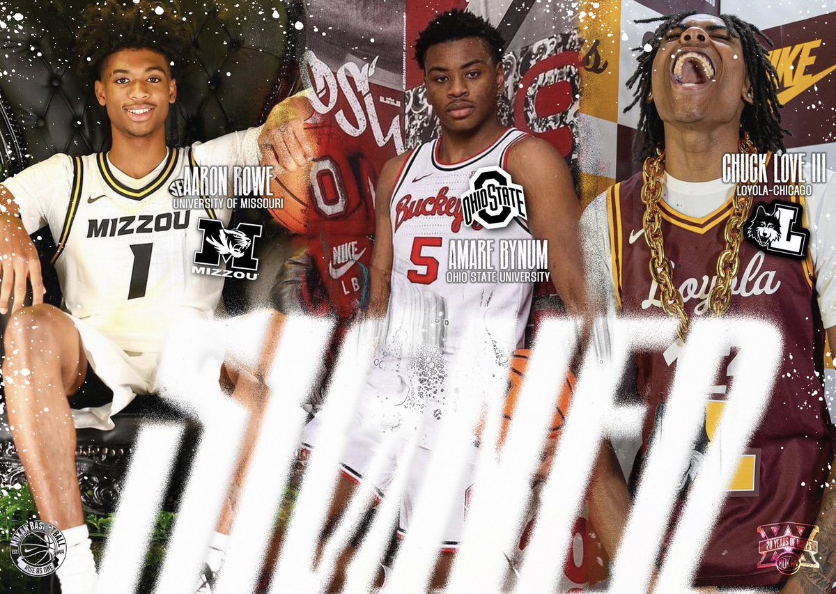 𝕺𝖋𝖋𝖎𝖈𝖎𝖆𝖑 ✍️
Congratulations to a few of our guys on National Signing Day! We’re excited to see your continued success at the next level. 

Aaron Rowe | University of Missouri 
Amare Bynum | Ohio State University 
Chuck Love III | University of Chicago - Loyola