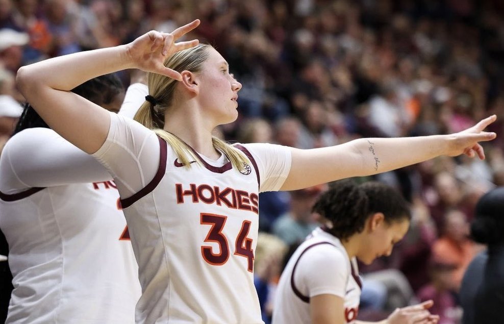Kayl Petersen is on fire to start her freshman season. She is leading the team in field goal percentage. Kayl is 11-15 from the field shooting 73% and 4-5 from distance. Has 27 points already through three games. Her future is very bright in Blacksburg! 🔥🔥🦃🦃<a href="/kayl_petersen/">Kayl Petersen</a>