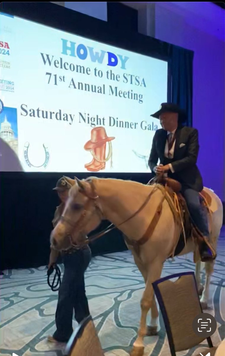 MayenGonzalezDO's tweet photo. One of the best conferences I have ever attended! Excellent presentations &amp; discussions, 10/10 dance moves, @SteveYangMD’s grand entrance on a whole horse, and meeting Dr. Fauci were just some of the highlights. You really HAD to be there! @OfficialSTSA #STSA2024 https://t.co/NqJ2DATFdR