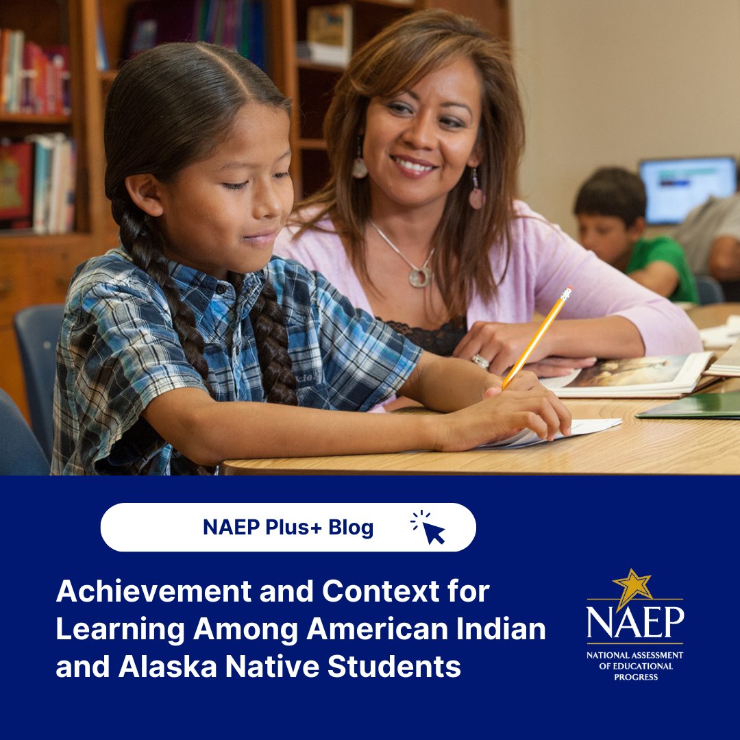 NAEP_NCES's tweet image. Happy National #NativeAmerican Heritage Month! Earlier this year, we took a deeper look at achievement and learning experiences for American Indian and Alaska Native students. Read the blog: nces.ed.gov/nationsreportc… 
#NativeEd #NativeYouth