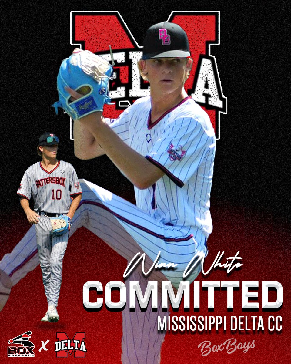 BattersBox's tweet image. Congrats to Winn White from Tunica Academy on his recent commitment to Mississippi Delta! #reptheBox #BoxBoys
