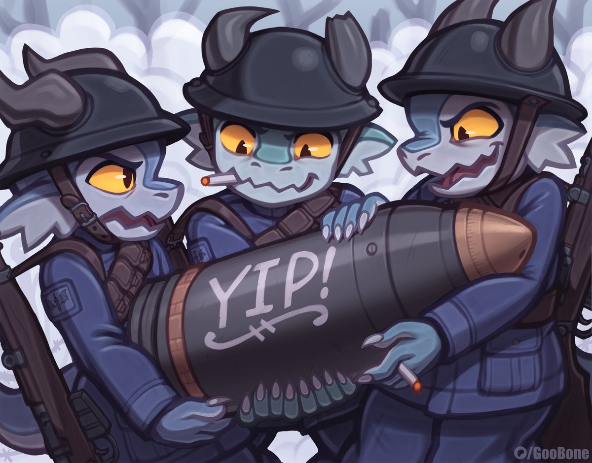 GooBoneArt's tweet photo. Little kobolds, big boom!💥 https://t.co/IuxIOoVO8w