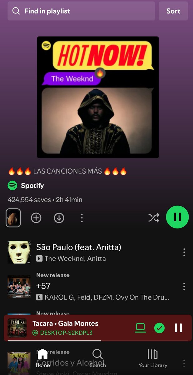 kat2306's tweet image. HASTA CUANDO VA A PASAR 🎶 

Ya fueron a reproducir #Tacara x @GalaMontes2 en la playlist HOT NOW - The Weeknd by @Spotify 👇

open.spotify.com/playlist/37i9d…

GALA X SPOTIFY
