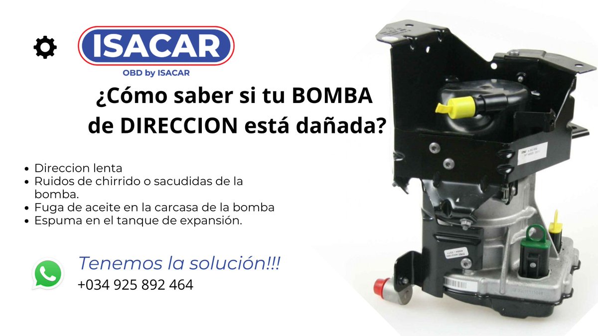 Isacar_Spain's tweet photo. 🌍 Direcciones Isacar 📷Especialistas en direcciones electricas EPS, EHPS Y EPSR. 📷 Email: info@direccionesisacar.com 📷 Teléfono/WhatsApp: +34 925 892 464 📷https://t.co/4leCDpuxrV ¡Escríbenos para descubrir cómo podemos ayudarte a crecer! 💬 #distribuidores https://t.co/0M49sLSu88
