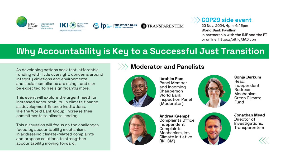 Independent Redress Mechanism, Green Climate Fund tweet media