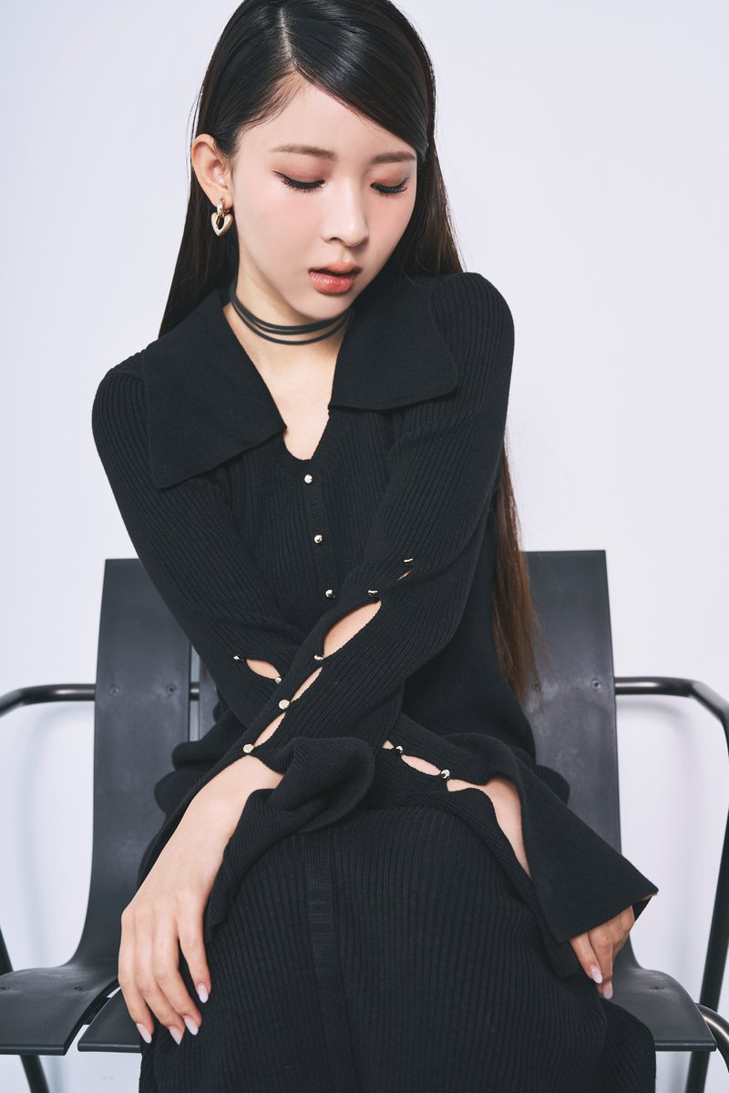 LAGUNAMOON ビックカラーメタルボタンワンピース メタルボタンデザイン