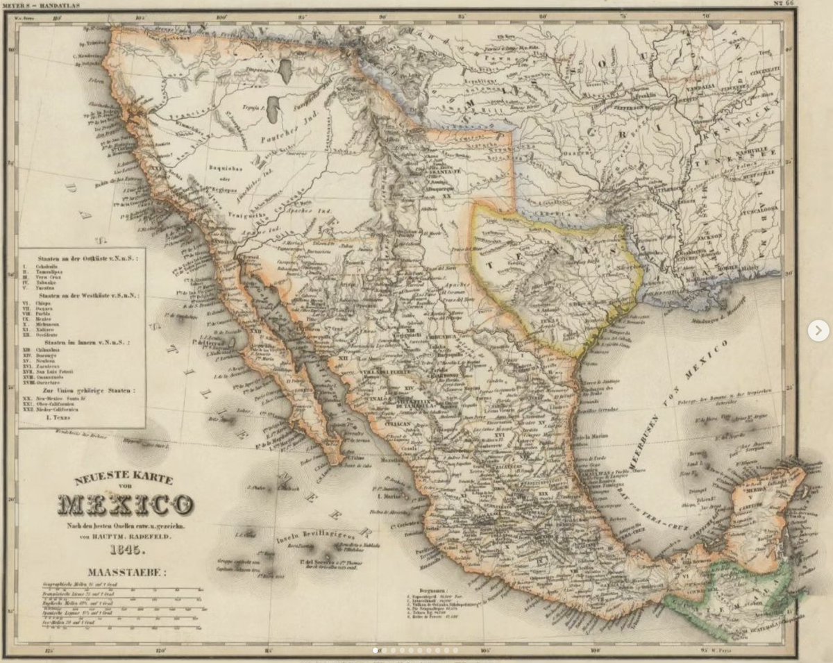 mapoteca_mx's tweet photo. Cuatro #mapitas mexicanos 🇲🇽 del siglo XIX muy bonitos 🤩🤩🤩
1824
1845
1864
1867
Cada uno tiene muchos datos super interesantes que observar y que ya les he comentado en hilos previos. https://t.co/FsLSqikP3C