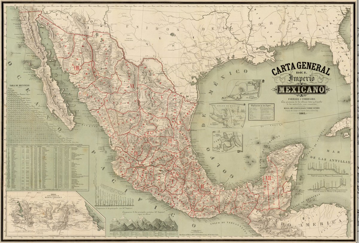 mapoteca_mx's tweet photo. Cuatro #mapitas mexicanos 🇲🇽 del siglo XIX muy bonitos 🤩🤩🤩
1824
1845
1864
1867
Cada uno tiene muchos datos super interesantes que observar y que ya les he comentado en hilos previos. https://t.co/FsLSqikP3C