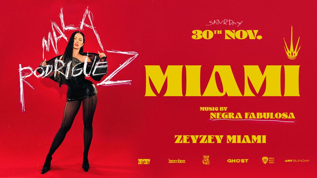 Yudithmachado's tweet photo. La Mala Rodriguez en ZeyZey Miami este 30 de Noviembre -> Tickets https://t.co/PS0xGNE3Ta https://t.co/uXzwExw64F