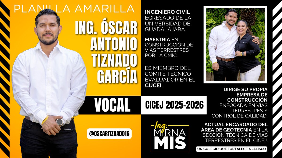 ingmirnamis's tweet photo. 🟡 Es momento de presentar a las candidatas y candidatos a VOCAL del CICEJ. 2025-2026.

#YoConMIS💛
#UnColegioQueFortaleceAJalisco https://t.co/fN6SCUIozQ