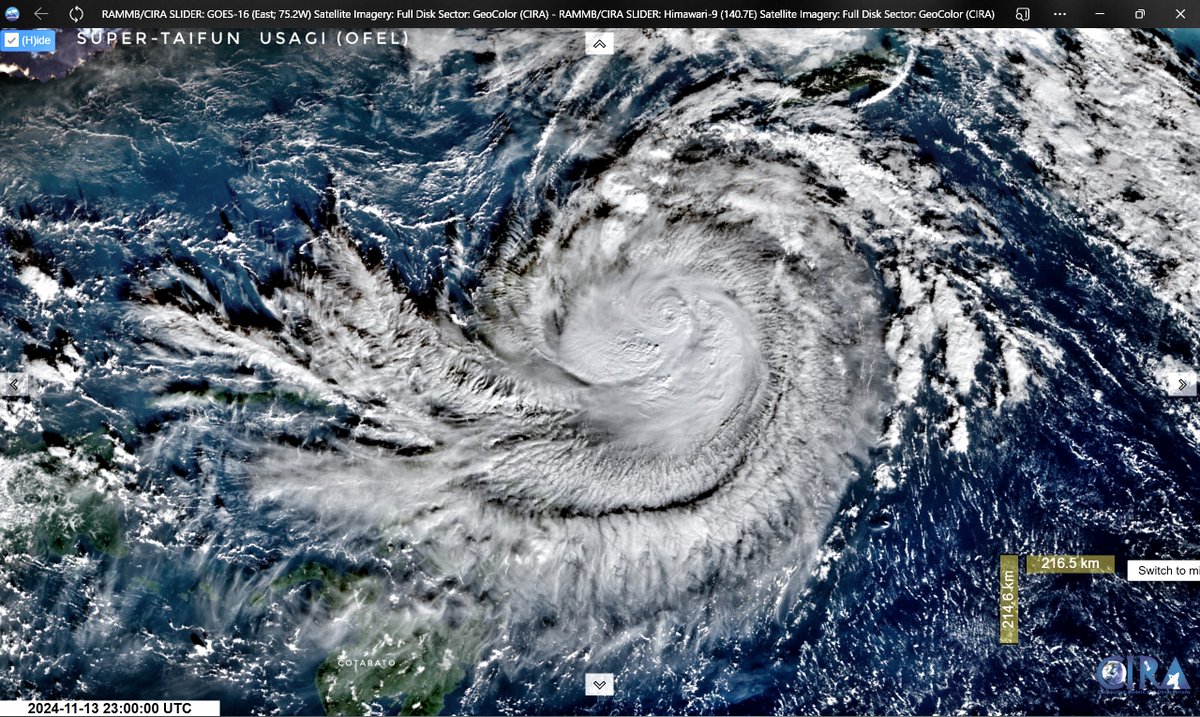 ar_etsch's tweet photo. Taifun #Usagi (#Ofel)
📸🛰#Himawari9
Stay healthy !
Footage: @CIRA_CSU https://t.co/ryYqVILS70