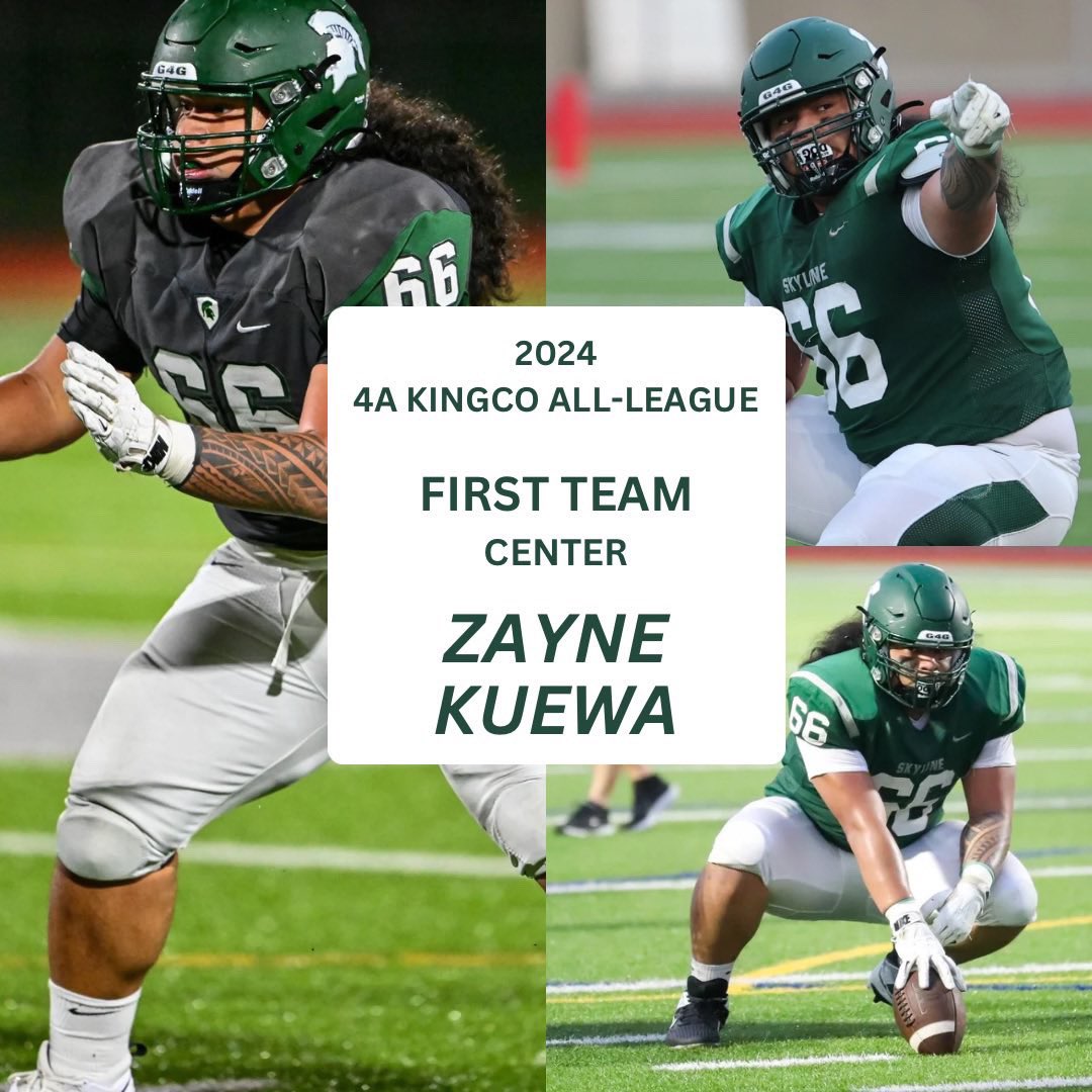 I am thankful to be named All-KingCo Center. Thank you Spartan Nation over the years. 💚