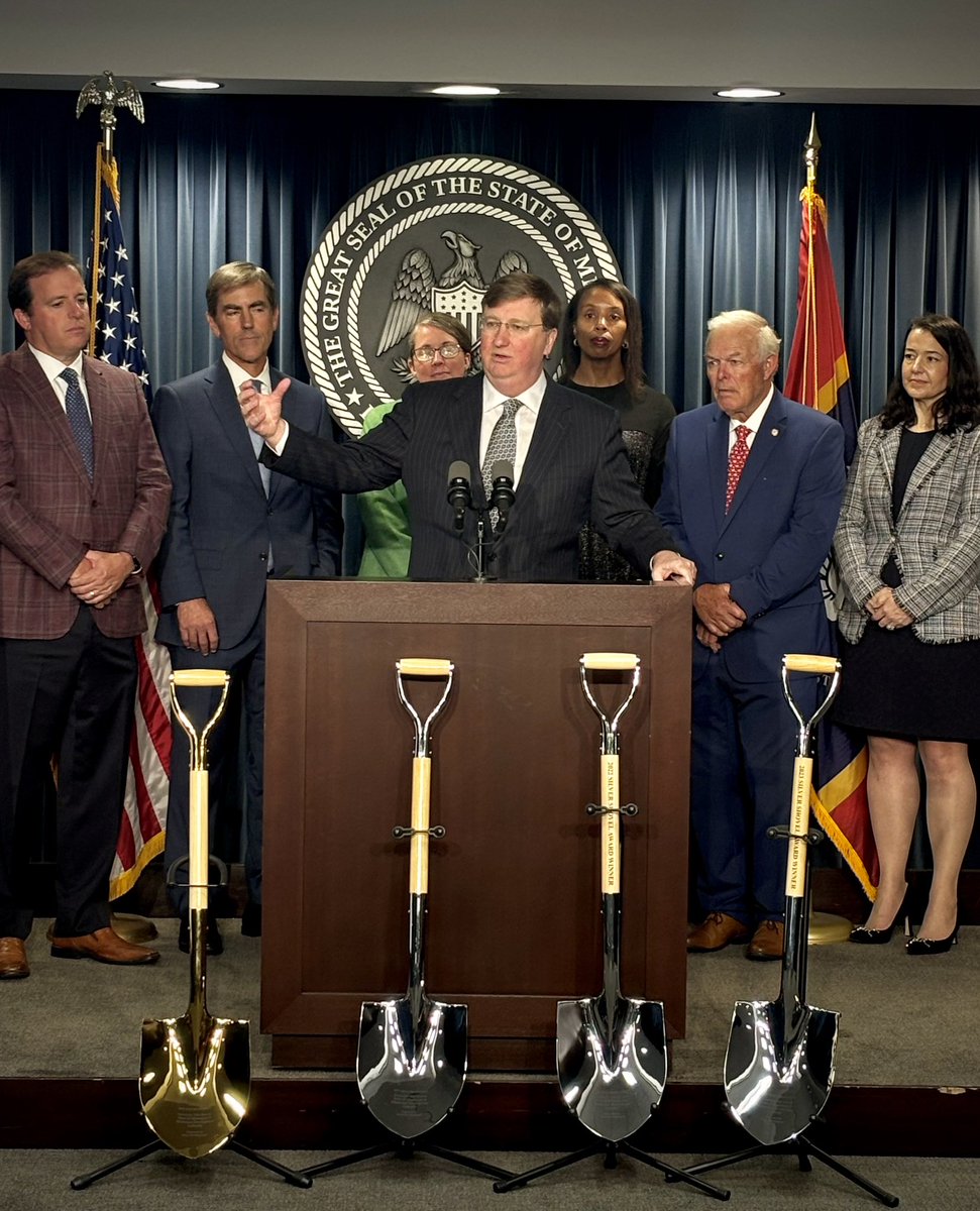 repcockerham's tweet image. Great standing with @tatereeves this afternoon as Governor Reeves announced site development grant awards in Adams and Pike counties and across the State of Mississippi.