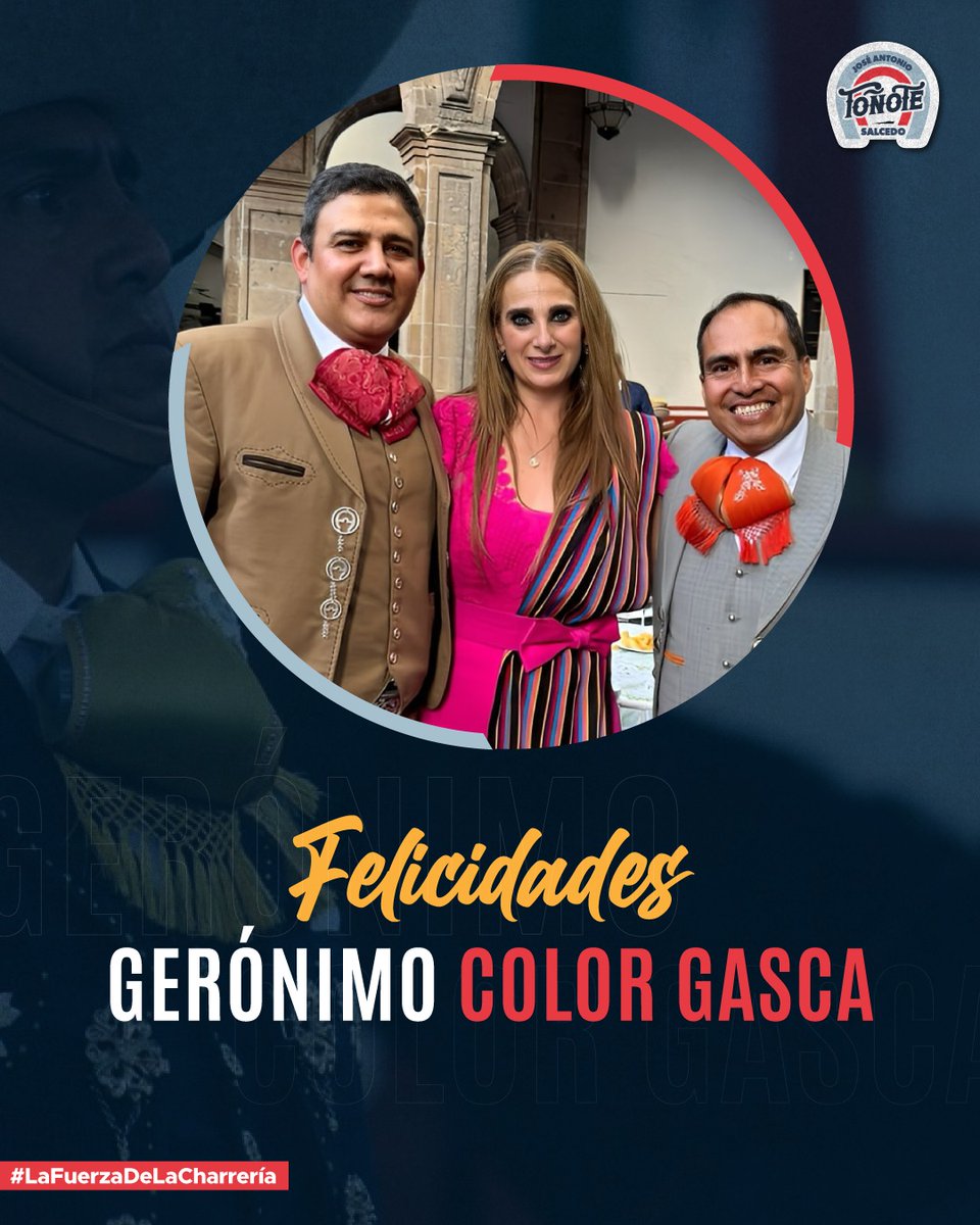 TonoTSalcedo's tweet photo. ¡Feliz cumpleaños, mi buen Gerónimo Color Gasca!

Siempre es un honor y un gusto compartir contigo, un gran charro y gran amigo. ¡A celebrar en grande! https://t.co/jzuf4nRagU