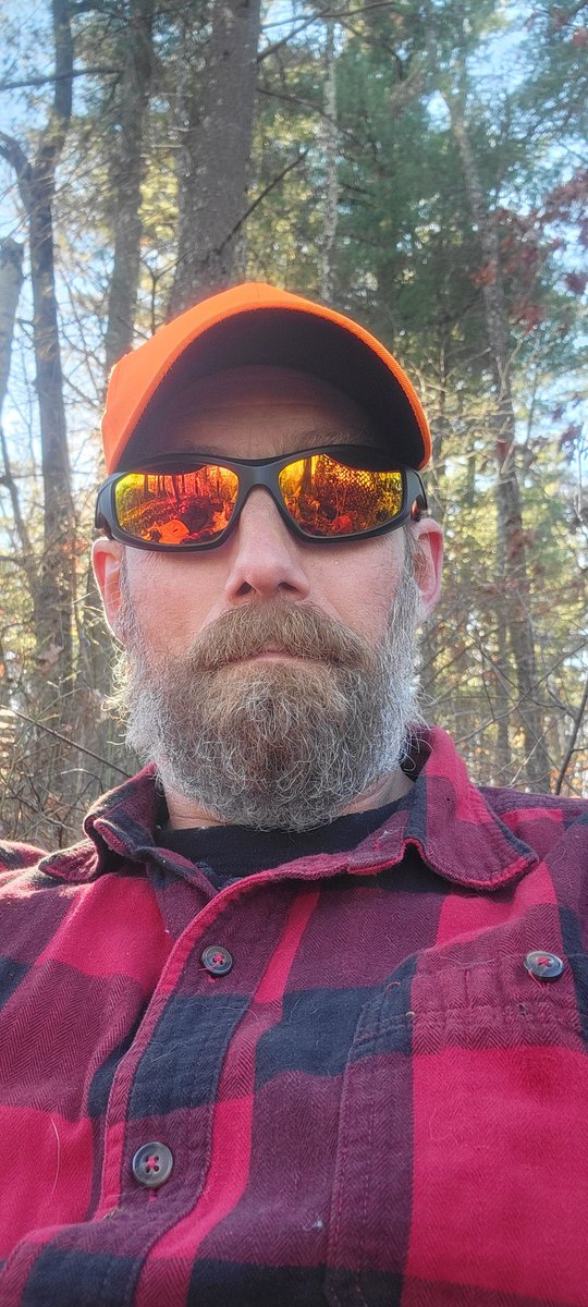 N1_OscarGrouch's tweet photo. Opening day of rifle season. I took the flintlock. No deer seen, but plenty of signs of activity. Glad my boy came out with me. #HuntNH #grouch https://t.co/qQGmhXvsUu