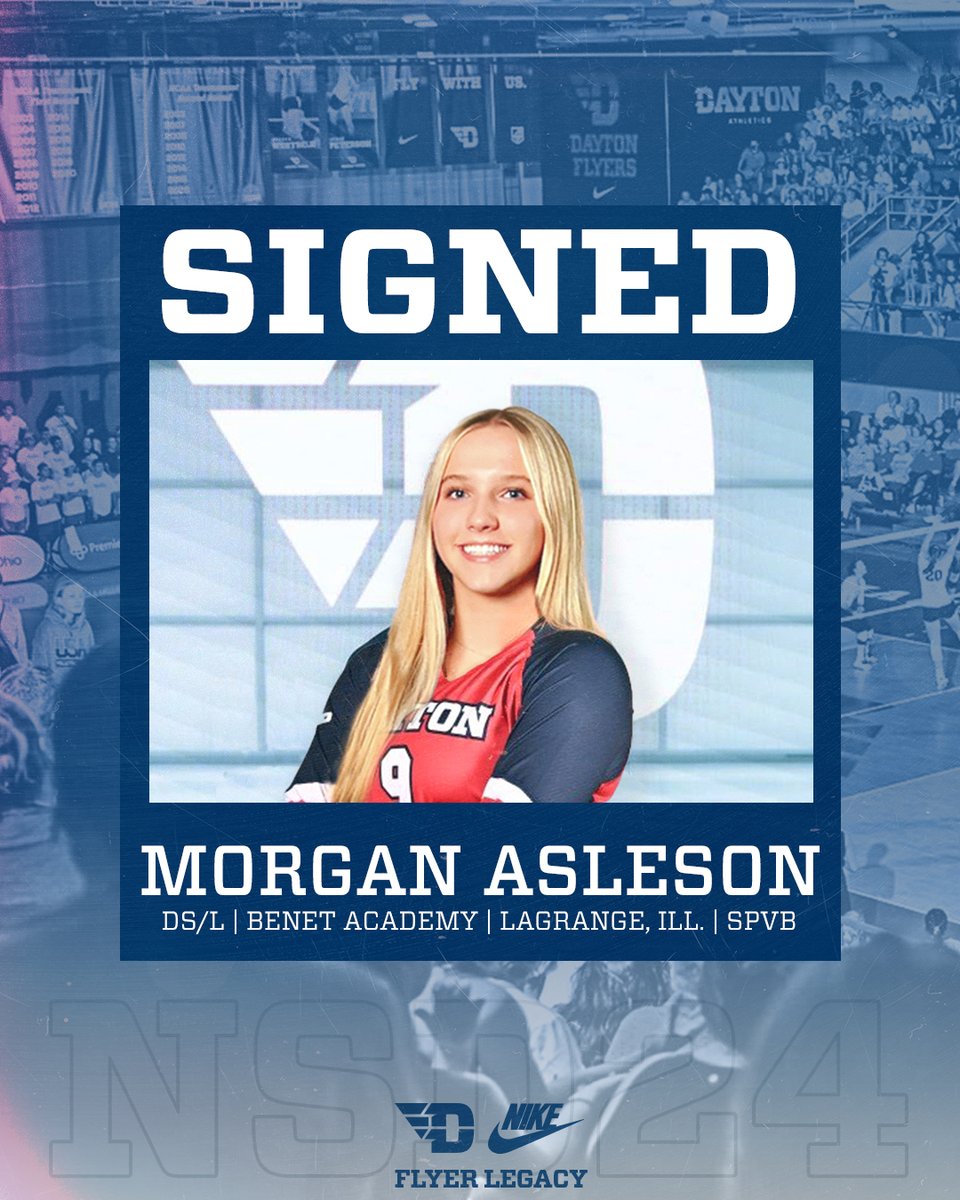 Time to welcome Morgan Asleson to the Flyer Family!

#UDVB // #GoFlyers // #FlyerLegacy // #NSD24