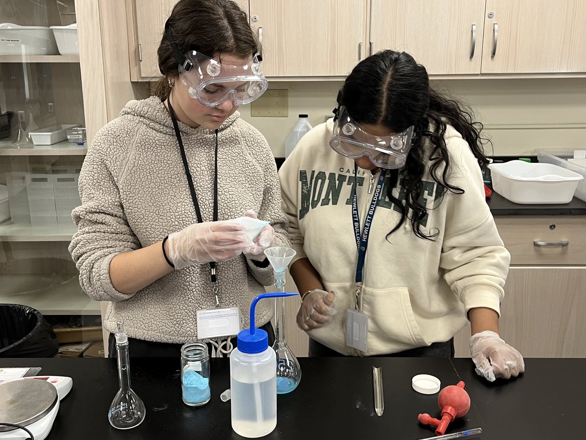 Making stock and dilute solutions in AP Chem! 💧👩‍🔬