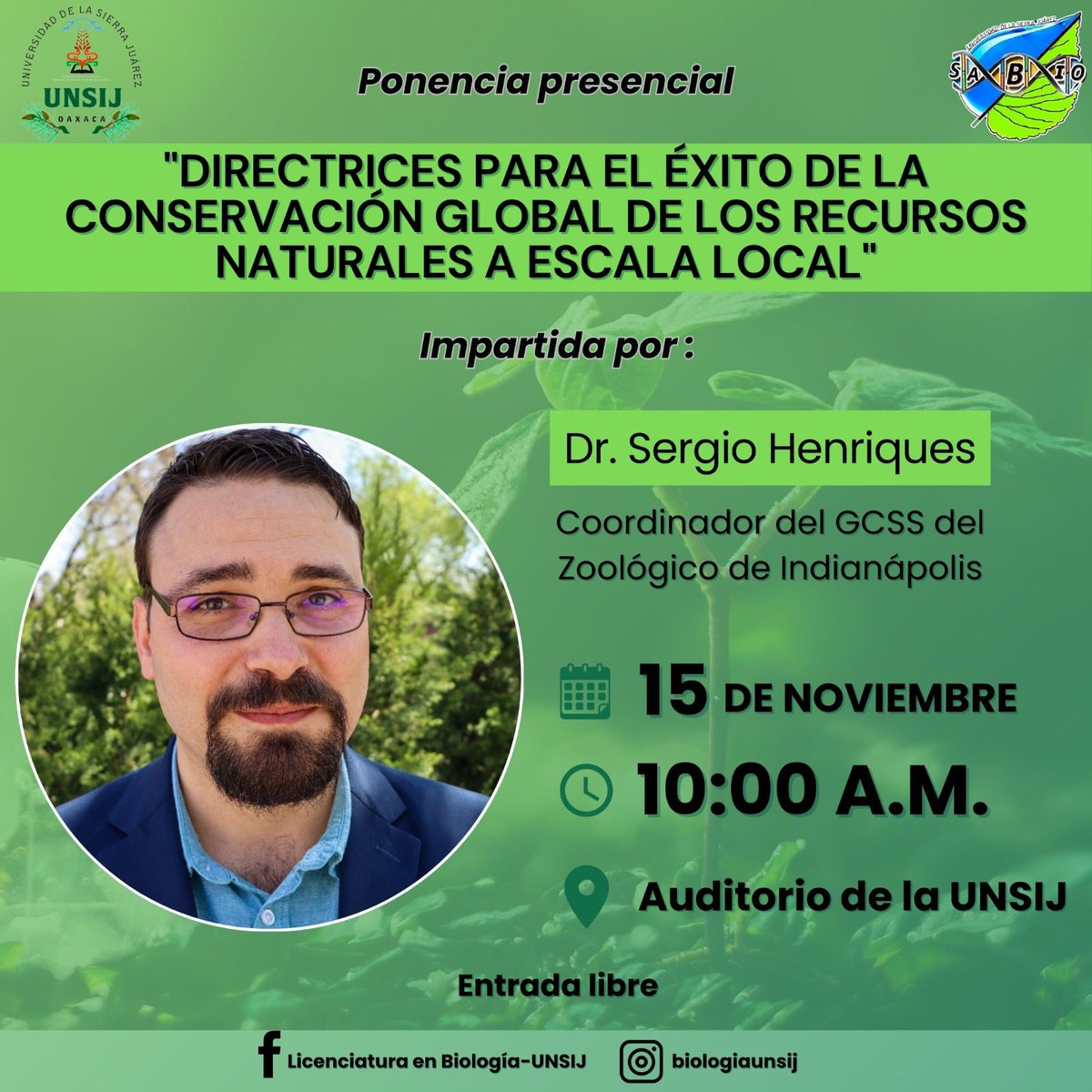 πππ£πππ βπππ£ππ’π¦ππ€ (he/him/his) (@ss_henriques) on Twitter photo π¨This week I am in the cloud forests of #Oaxaca <a href="/WeVisitMexico/">Visit Mexico</a>
πIf you are in the area (and speak Spanish), I will be giving a public talk to local students sharing what I have learned from my 20 years working in the conservation field π¦π·οΈπͺ²π΅π¦ π¨This week I am in the cloud forests of #Oaxaca <a href="/WeVisitMexico/">Visit Mexico</a>
πIf you are in the area (and speak Spanish), I will be giving a public talk to local students sharing what I have learned from my 20 years working in the conservation field π¦π·οΈπͺ²π΅π¦