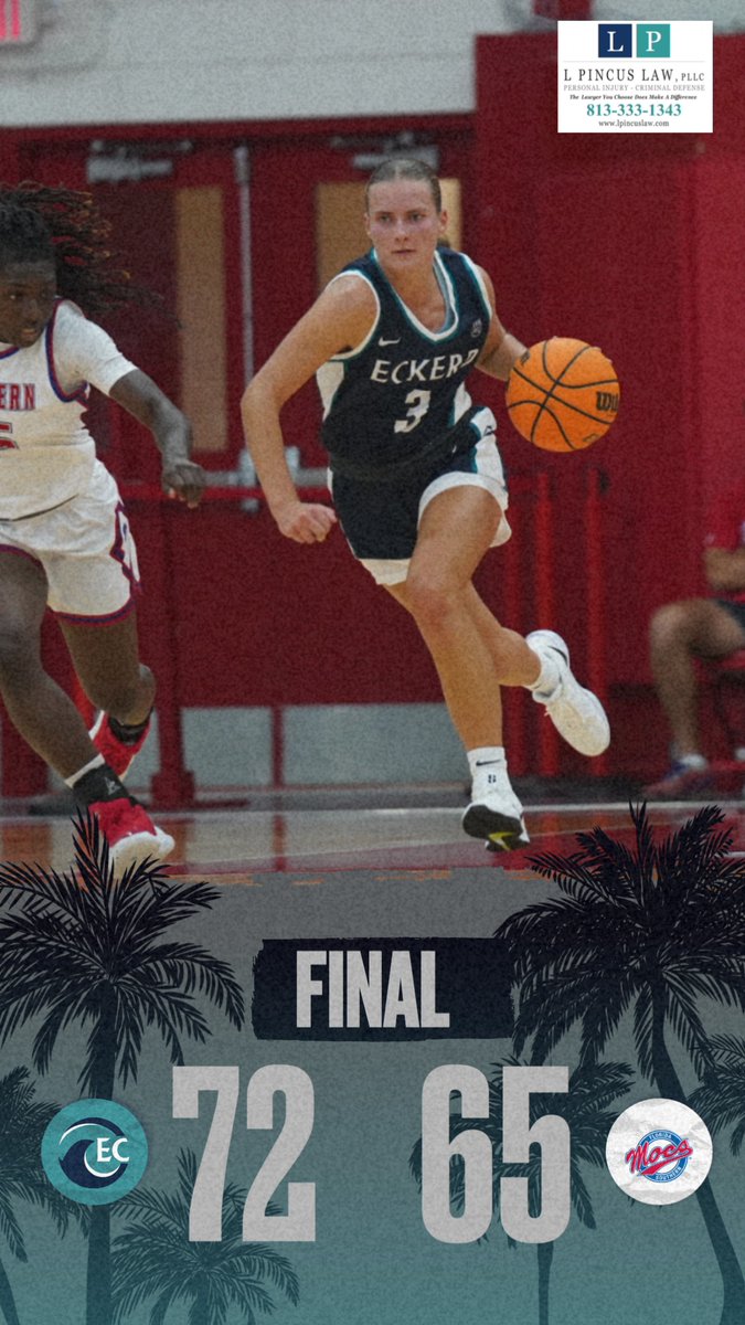 WBB: Final

Eckerd 71, Florida Southern 65

Ieva Korzane 19 pts, 13-14 FT
Chance Bucher 16 pts, 10 reb
Greta Carollo 12 pts
Martyna Kowalska 11 pts, 8 reb

#CatchTheWave #TritonsWin