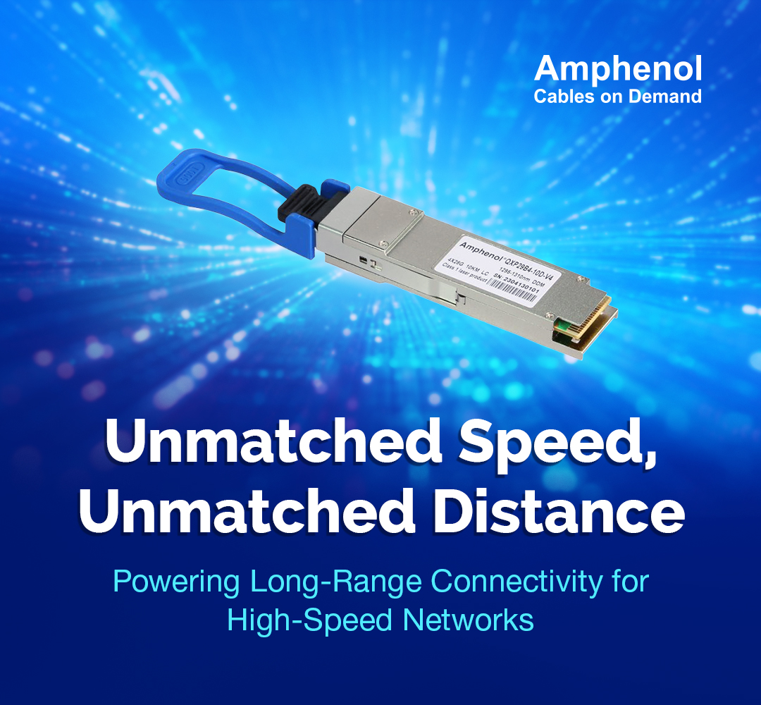 AmphenolCables's tweet image. Get high-speed, long-range connectivity with the Amphenol QSFP28 100GBASE-LR4 transceiver! Perfect for 10 km single-mode applications, it’s built to power seamless data transfer for enterprise networks. 
ow.ly/SmTp50U5WCQ 
#HighSpeedConnectivity #Networking #CablesOnDemand