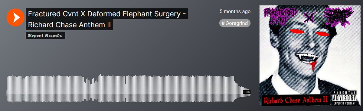vlyrch's tweet photo. This user on Soundcloud used an instrumental version of a DES song without permission and misrepresents it as a collab. I commented asking to at least not misrepresent it. He deleted the comment, messaged me to say he'd take it down if I want but blocked me before I could reply. https://t.co/TT2Q761ISI
