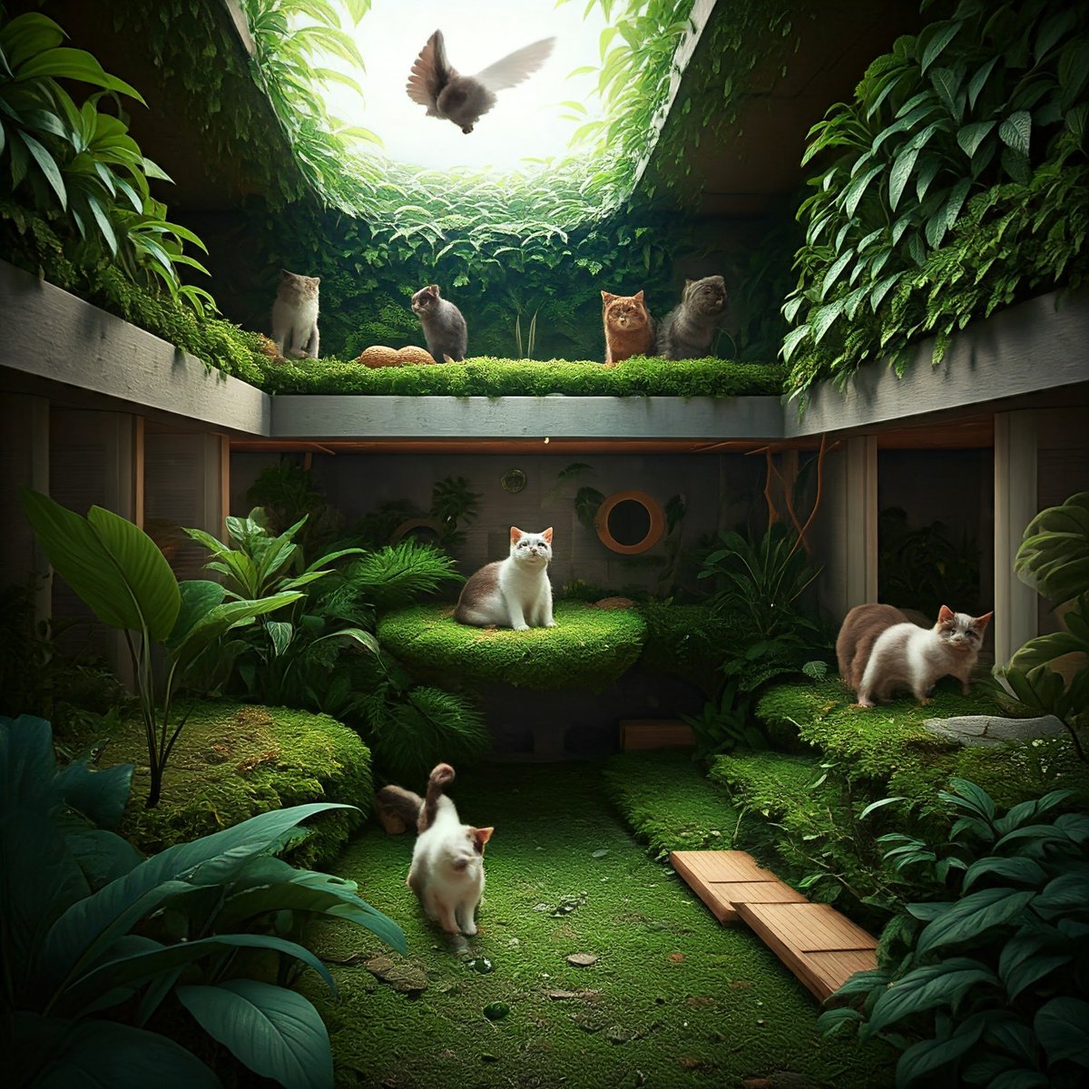 slmodd's tweet image. We need to get a yard dude out to clean up and flatten and rid us of these evasive vines! 
#communityhelps #bitcoin #kittybitties