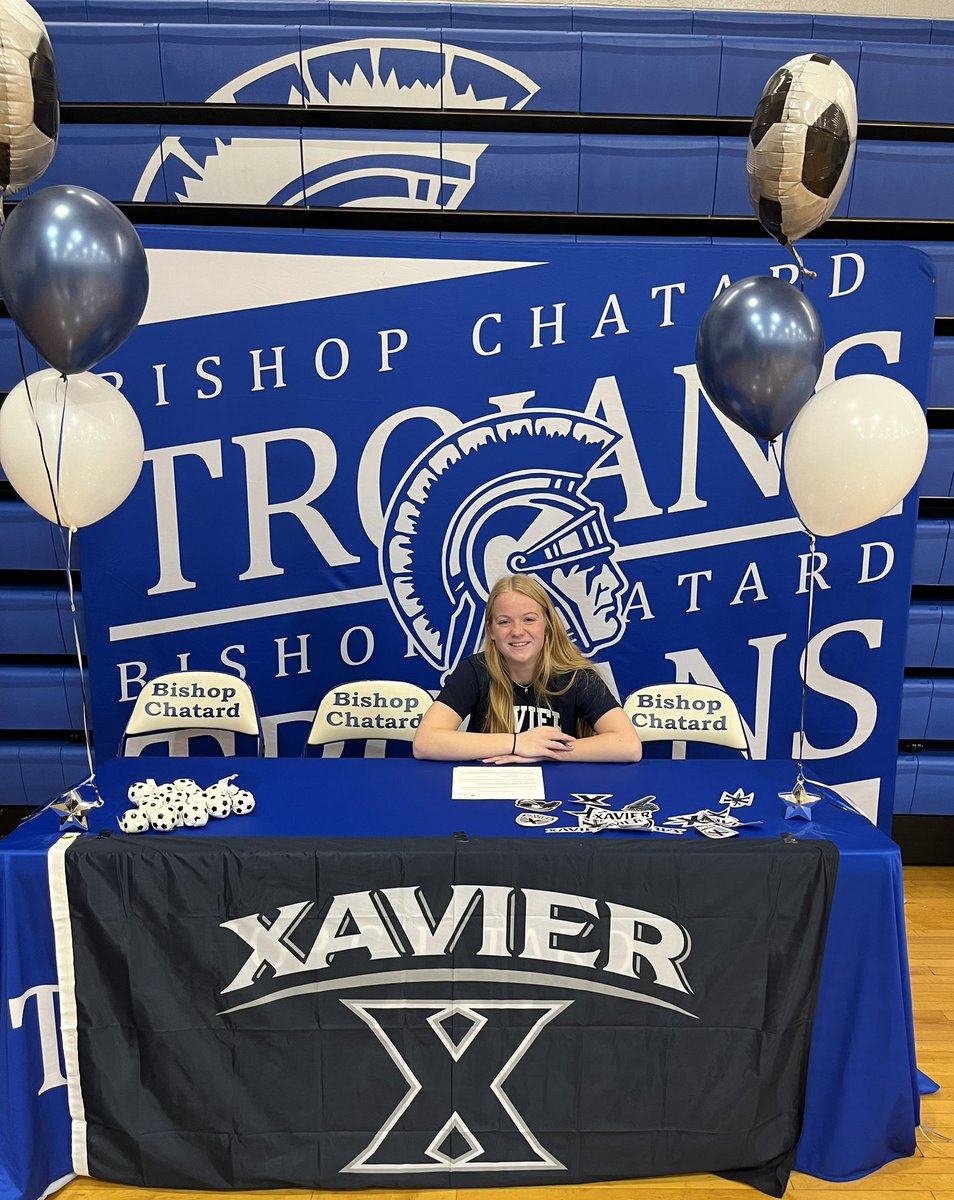 ChatardSoccer19's tweet photo. Signed.Sealed.Delivered✍🏻

Congrats @SochackiReese on your commitment to @XavierWSOC 

We are so proud of you and excited to see what you will accomplish on and off the field! 

@BCHSAthletics https://t.co/AS8qKEYx2s