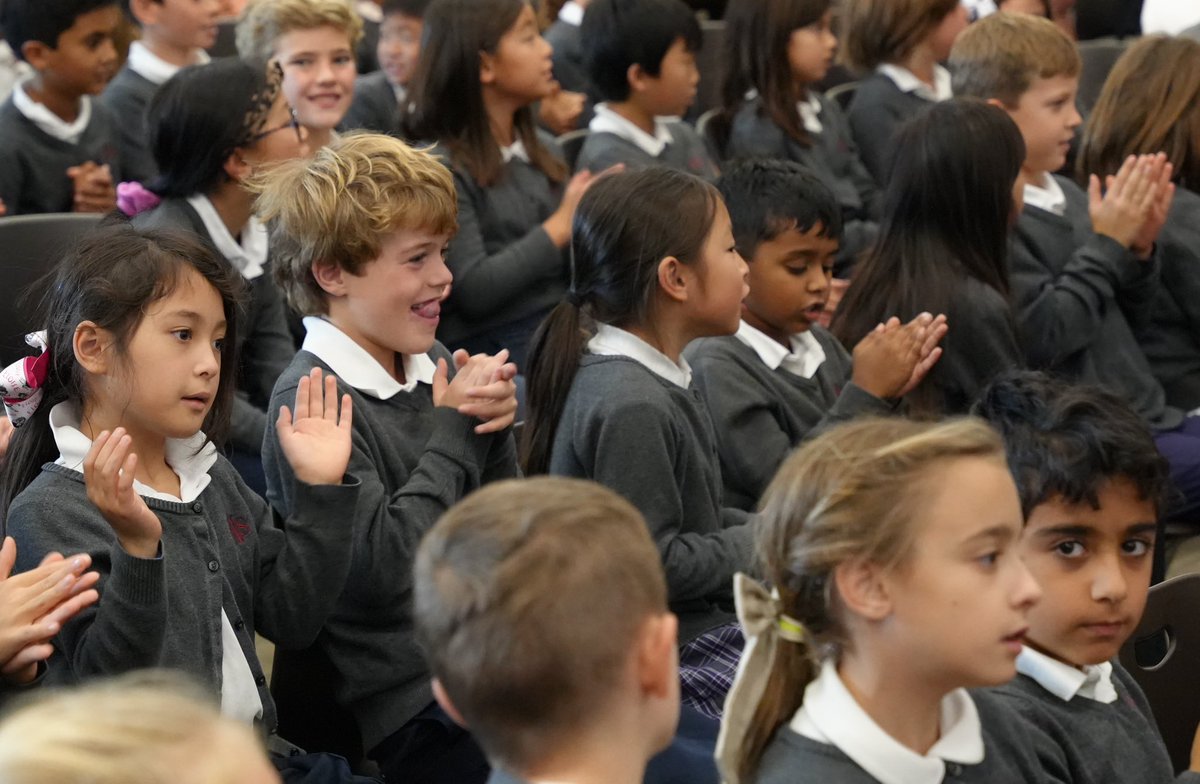 The K-8 St. Rose Philippine Duchesne Feast Day Liturgy was a beautiful celebration, showcasing 4th grade student artwork depicting various saints, which the students proudly carried during a joyful rendition of “When the Saints Go Marching In.” #wearesacredheart