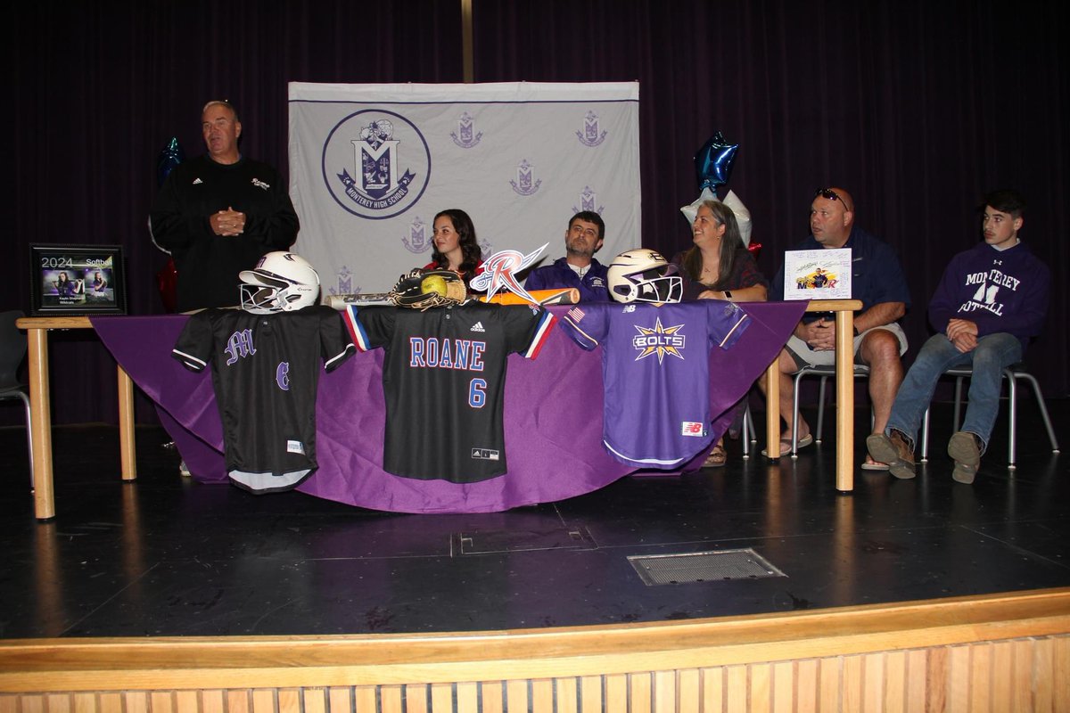 KaylinShep's tweet photo. Signing Day! Proud to be a Raider. Thank you Monterey High School Softball &amp; @RoaneStSoftball https://t.co/bZ3fjjEOai