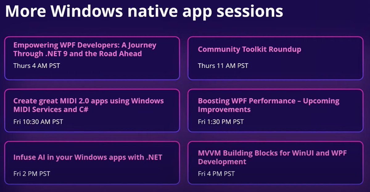 AndrewKeepCodin's tweet image. More Windows native app sessions on #dotNETConf 
#winui #winappsdk #windowsdev