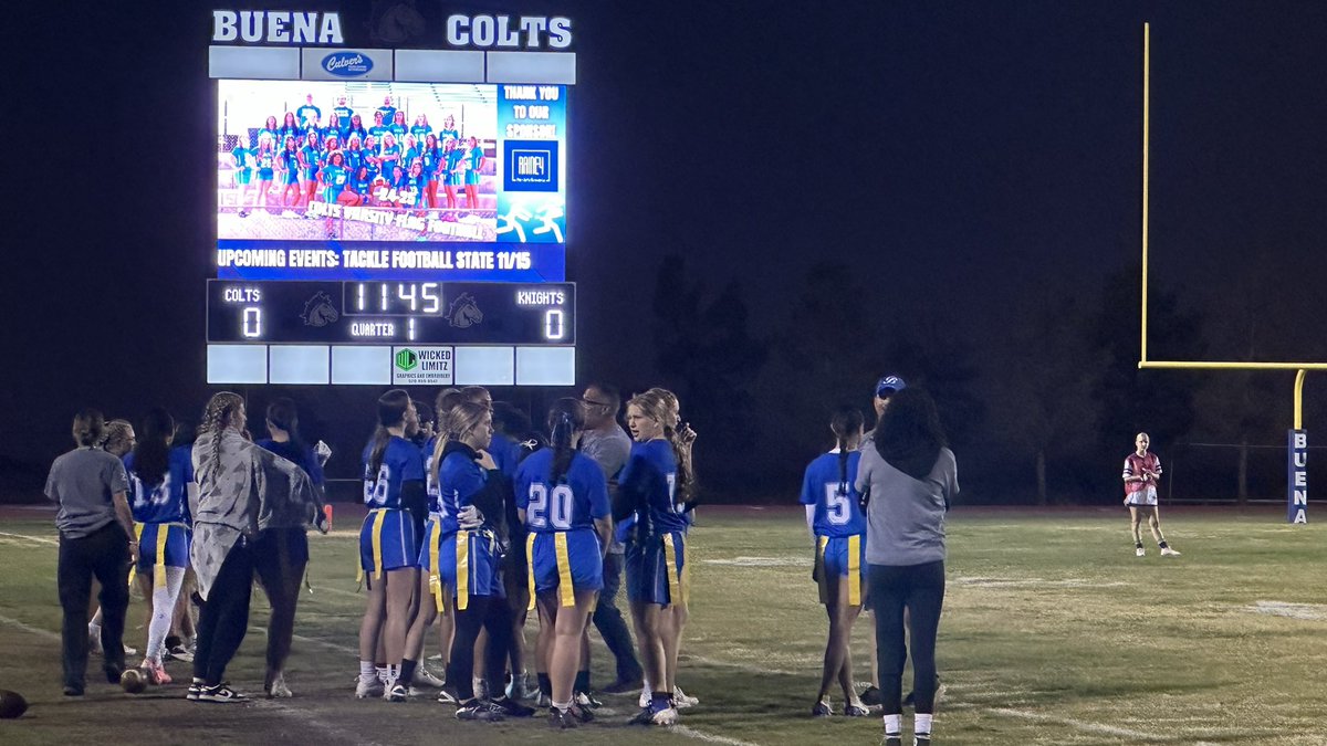 Buena Flag Football started 4 months ago.  Tonight they’re ranked No. 7 in the 5A and are hosting No. 10 Lake Havasu in the first round of the playoffs.