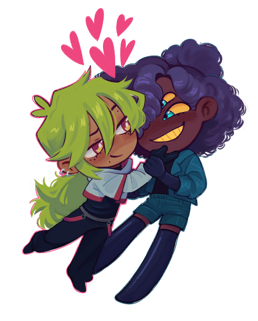 [ oc, sugarblade ]  been playing around w a new chibi style this week