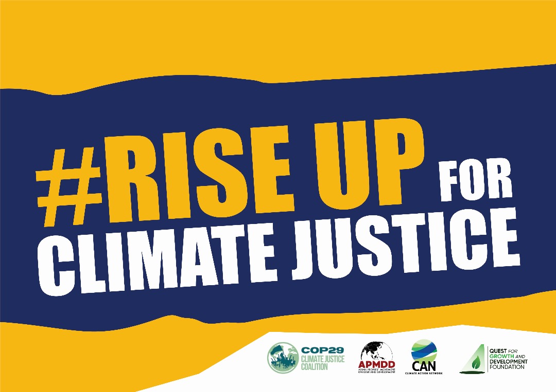 questforgdf's tweet image. CALLS AND DEMAND OF ACTION:
Our calls and demand for action will be the delivery of climate finance, climate justice and reparations.
PLANNED ACTION:
We will organise a march at the locations of major Banks in our communities.
#payup #ClimateFinance
#RampUp #RiseUp 
@COP29_AZ