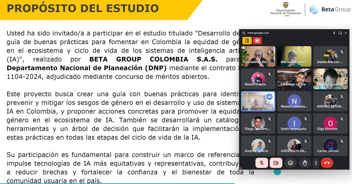 D3vstech's tweet photo. ✨ Devs Technology ha sido invitada por el Departamento Nacional de Planeación y Beta Group Colombia al proyecto de guía para la equidad de género en IA en Colombia. 💡¡Nos enorgullece aportar en este avance hacia un futuro digital inclusivo! https://t.co/bQKBHy9adn