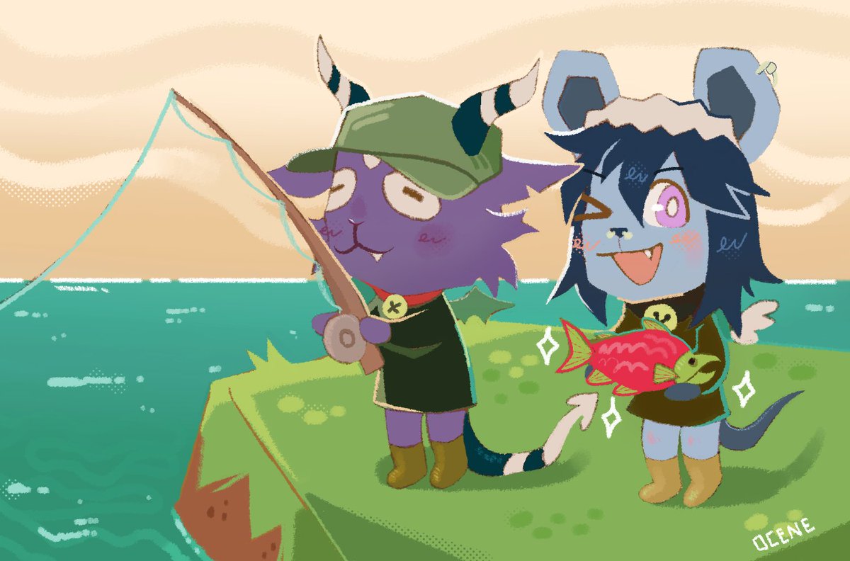 ozcene's tweet photo. Me and my partner (our fursonas) in Webfishing!
#WEBFISHING 
#furry https://t.co/gDBwOLMCkl