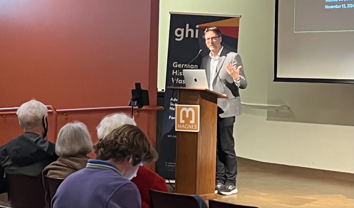 Our first joint IES-GHI Feldman lecture is on the way. Paul Lerner is looking at radio history in 30s and 40s.