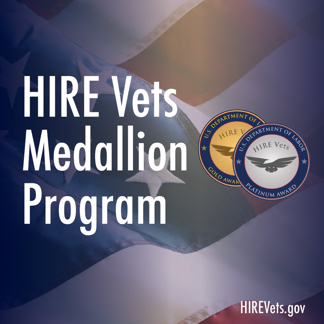 teamstepusa's tweet photo. The #HIREVetsMedallion Award is earned by businesses that demonstrate an unparalleled commitment to attracting and retaining veterans. Weβre proud to have been recognized by @USDOL as a 2024 recipient
#stepexperian https://t.co/6LyeeXjfgO
