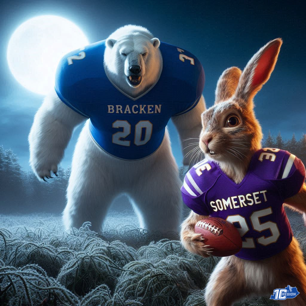 The Bracken County Polar Bears are having a historic season and will try to make more history on Friday.  To do so, they must beat the Briar Jumpers in Somerset (also see how both got their mascot).
&gt;&gt; 10thregion.com/polar-bears-vs…