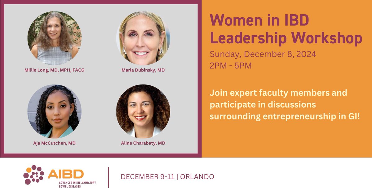 Millie Long (@mlongmd) on Twitter photo Excited for #WomeninIBD workshop <a href="/IBDConference/">@IBDConference</a> We are excited to host #MarlaDubinsky <a href="/DCharabaty/">Aline Charabaty, MD, FACG, AGAF</a> <a href="/MccutchenDr/">Dr. Aja Mccutchen</a> to learn from them about entrepreneurship in medicine. These women have done ground breaking work building companies, educational events, and digital health. Join us! Excited for #WomeninIBD workshop <a href="/IBDConference/">@IBDConference</a> We are excited to host #MarlaDubinsky <a href="/DCharabaty/">Aline Charabaty, MD, FACG, AGAF</a> <a href="/MccutchenDr/">Dr. Aja Mccutchen</a> to learn from them about entrepreneurship in medicine. These women have done ground breaking work building companies, educational events, and digital health. Join us!