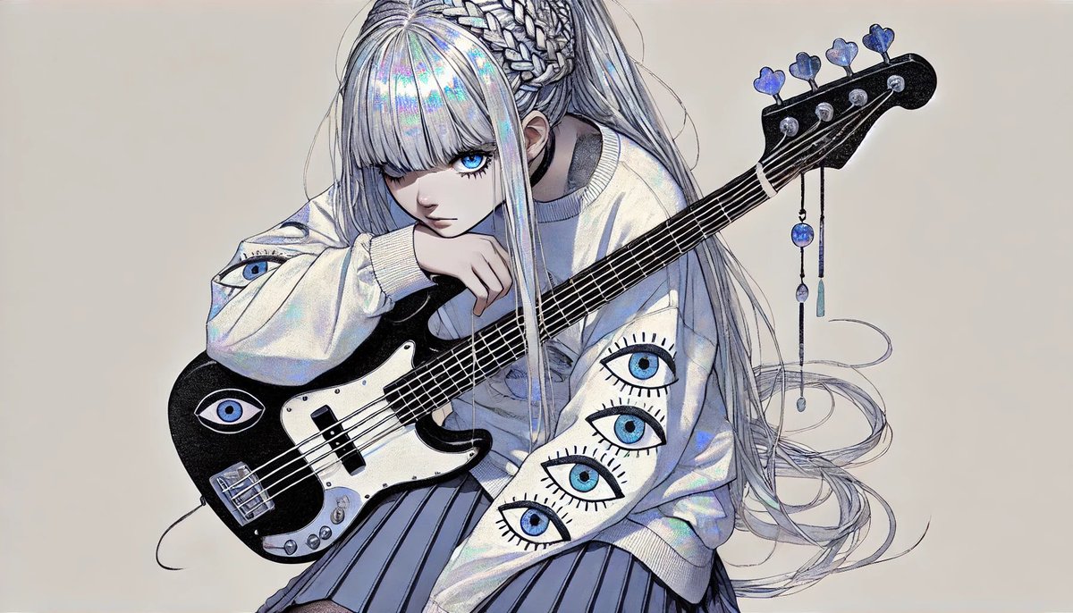 minima_ai's tweet photo. AI BAND 「UNVOID」ベーシスト

----------
【壊れる空の下で】
作曲:sunoai 編曲&amp;作詞:MINIMA
公開中
----------
#UNVOID
#AIART #AIgirl #AIイラスト #AIArtworks #sunoai #suno #AImusic https://t.co/hNWFZxXoog