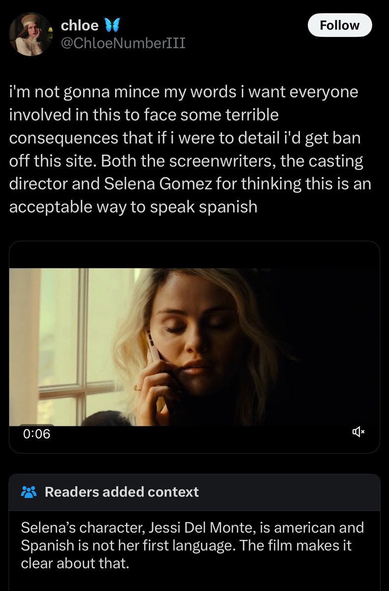MrEAnders's tweet image. This person is always so insufferable any time there’s a movie of the week getting dunked on here… just churning out #takes and out-of-context shit all day long in hopes of going viral.

This time, she hit on a take so unnecessarily vitriolic that it got community-noted 😂