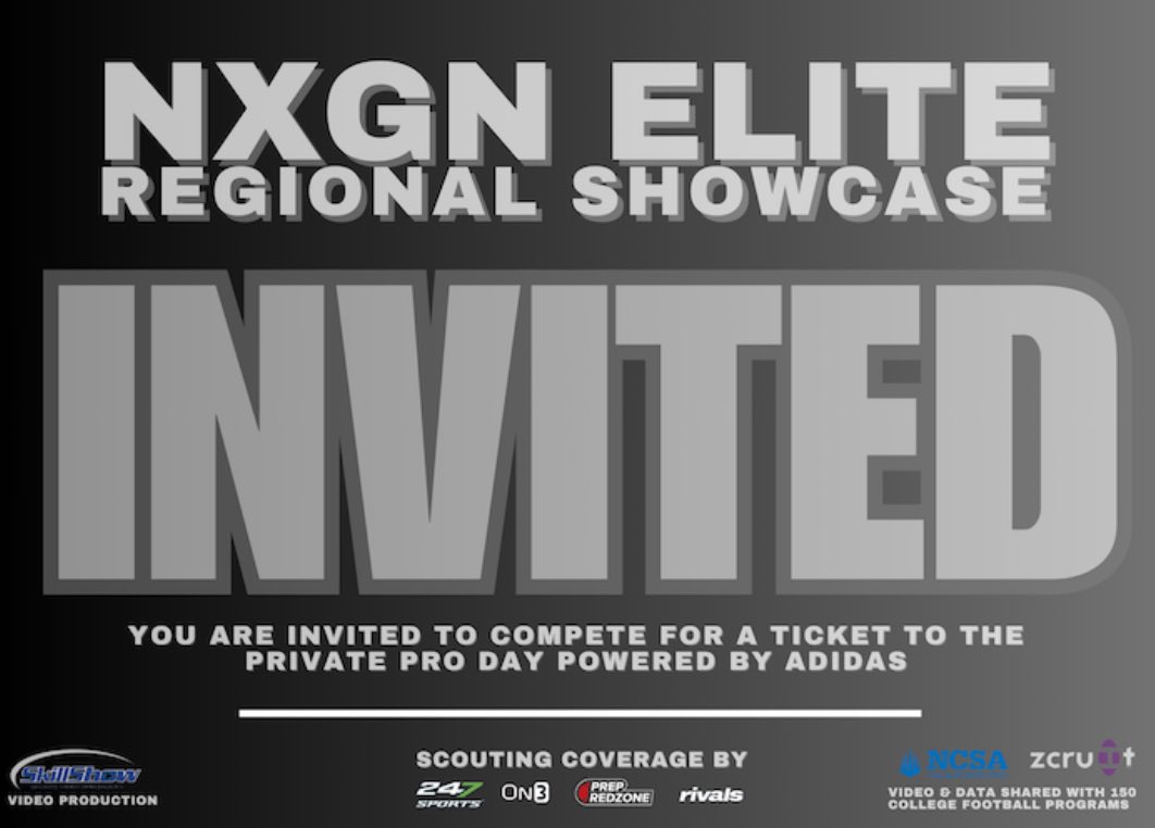Blessed for the invite, can't wait to show off my talent. AGTG✝️<a href="/PrepRedzoneNext/">Prep Redzone 𝙉𝙀𝙓𝙏 🏈</a> <a href="/AlPopsFootball/">𝐀𝐋 𝐏𝐨𝐩𝐬</a> <a href="/NxgnCamps/">NXGN Camps, Inc</a> <a href="/CoachSweeny/">Coach Sweeny</a> <a href="/ncsa/">NCSA College Recruiting</a>