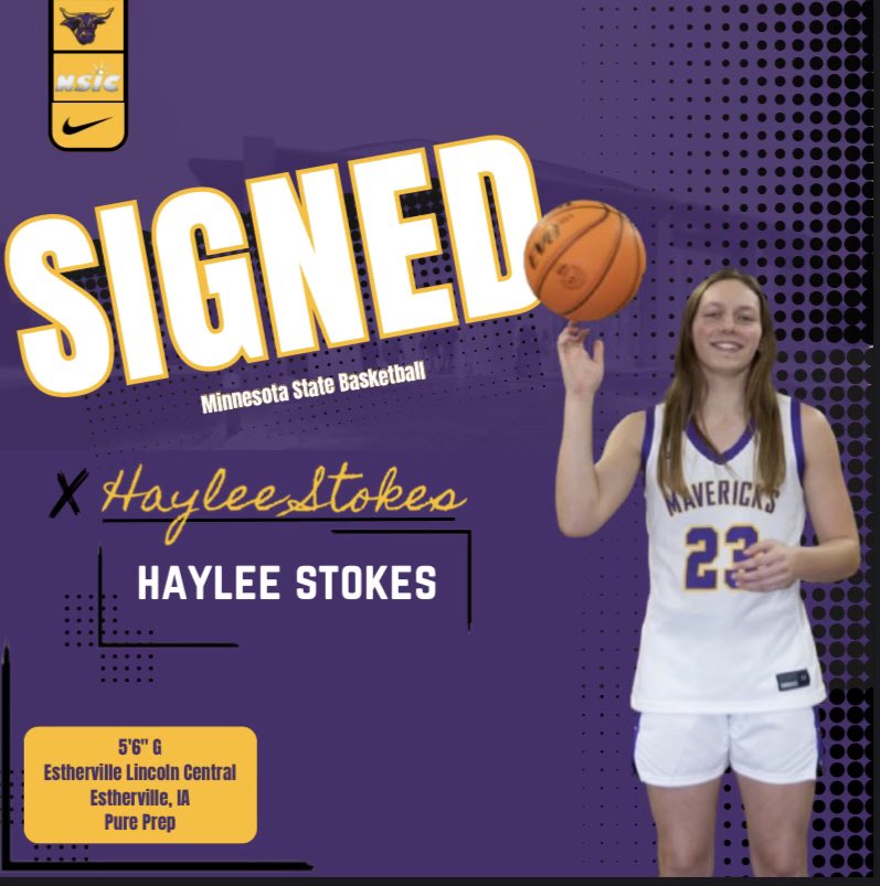 It’s a great day for Maverick Basketball! Welcome to the family <a href="/HayleeS_23/">Haylee Stokes</a>!! Big things ahead! 😈