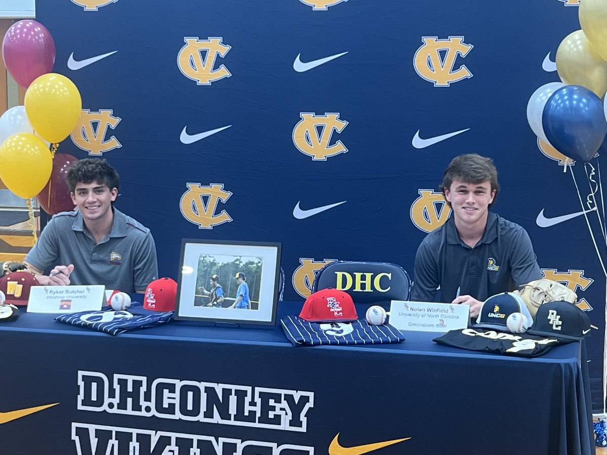 DH Conley Baseball (@conleybaseball) on Twitter photo What a great day when two young men get to follow their dreams to play in college! Congrat <a href="/RykerButcher/">Ryker Butcher</a> <a href="/NolanWinfield27/">Nolan Winfield</a> ! Proud of you guys! <a href="/ConleySports/">D H Conley Athletics</a> What a great day when two young men get to follow their dreams to play in college! Congrat <a href="/RykerButcher/">Ryker Butcher</a> <a href="/NolanWinfield27/">Nolan Winfield</a> ! Proud of you guys! <a href="/ConleySports/">D H Conley Athletics</a>